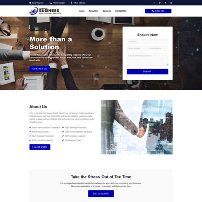 Business Professional Services Website