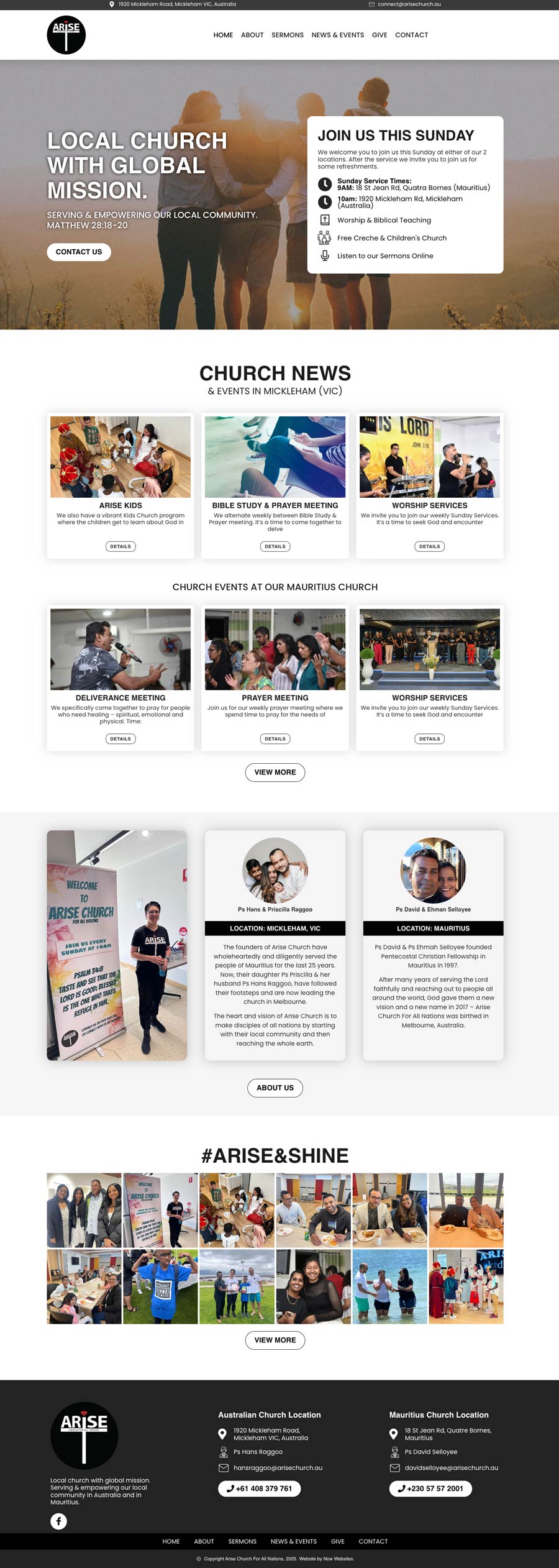 church website designs